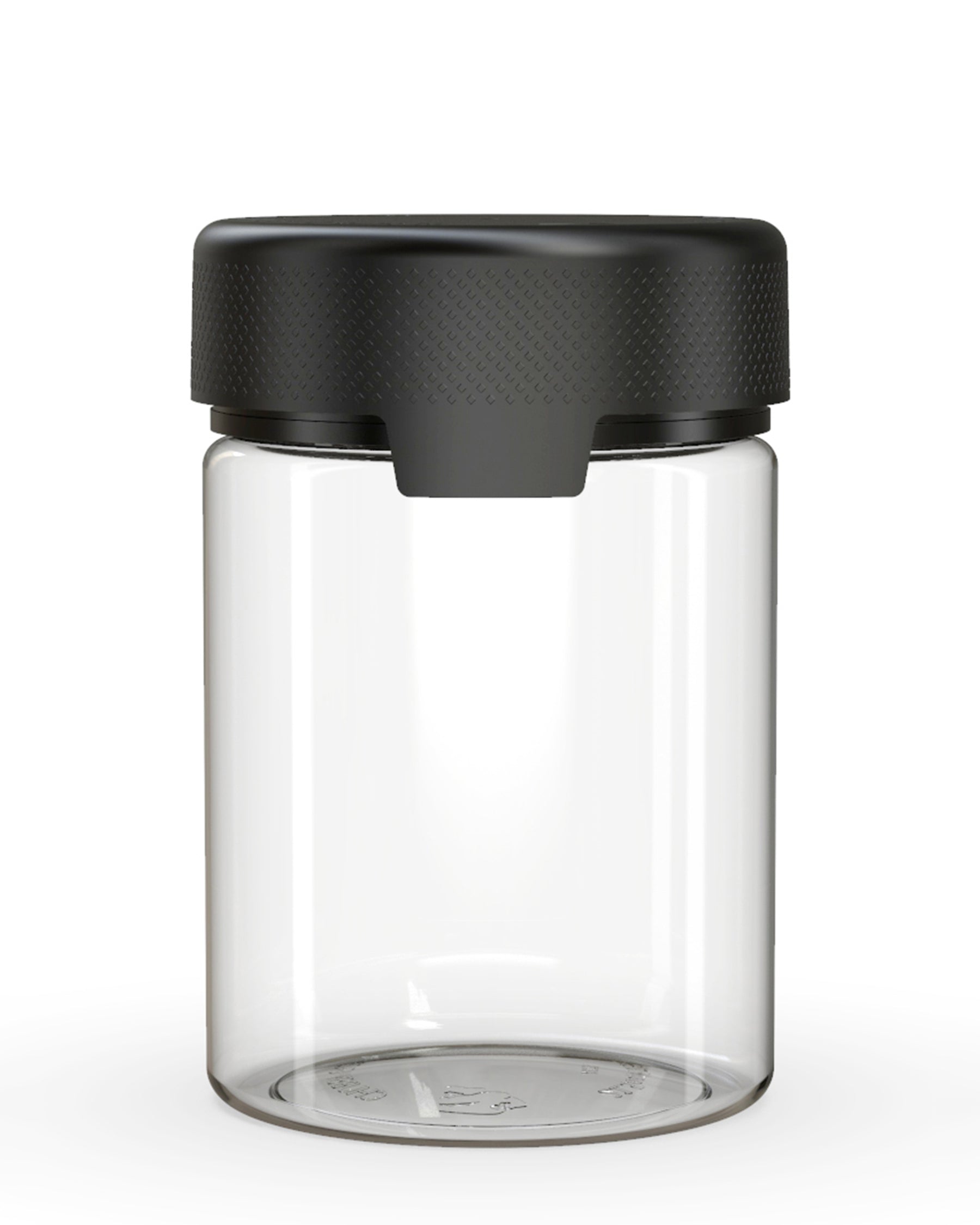 21.5oz Chubby Gorilla Clear Child Resistant Opaque Plastic Aviator XL Container w/ Black Cap 60/Box