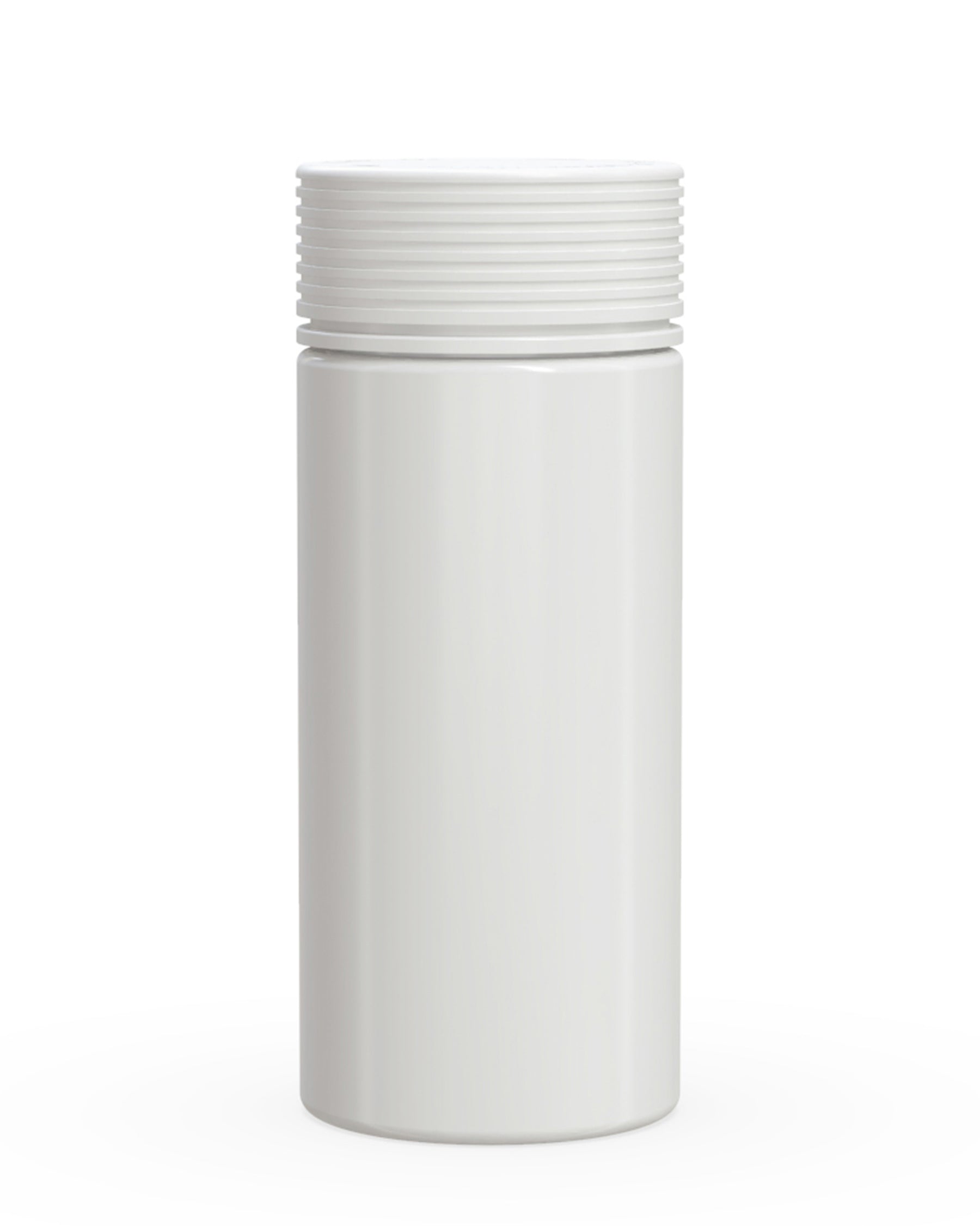 8oz Chubby Gorilla White Child Resistant Opaque Plastic Spiral Jar w/ White Cap 200/Box
