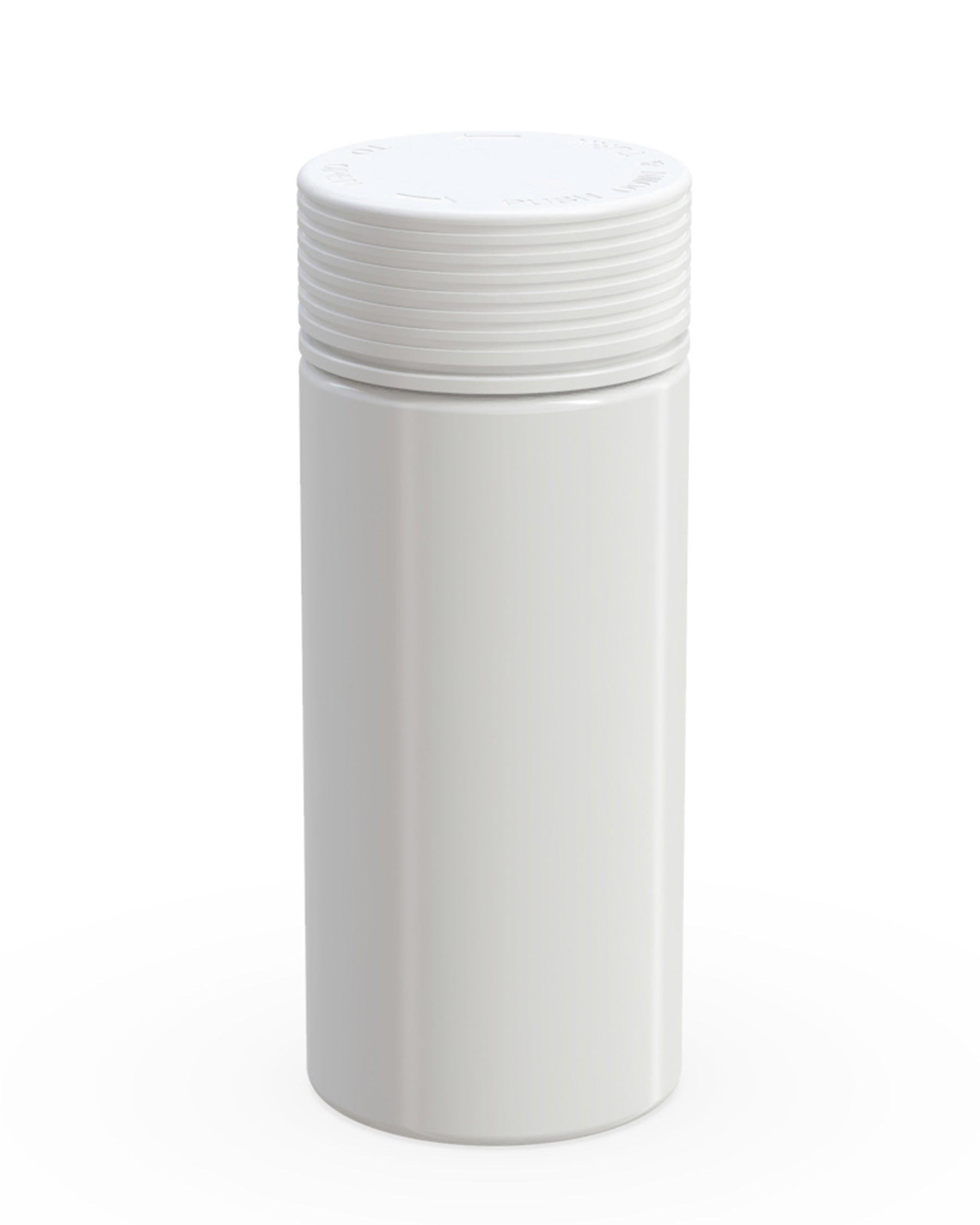 8oz Chubby Gorilla White Child Resistant Opaque Plastic Spiral Jar w/ White Cap 200/Box