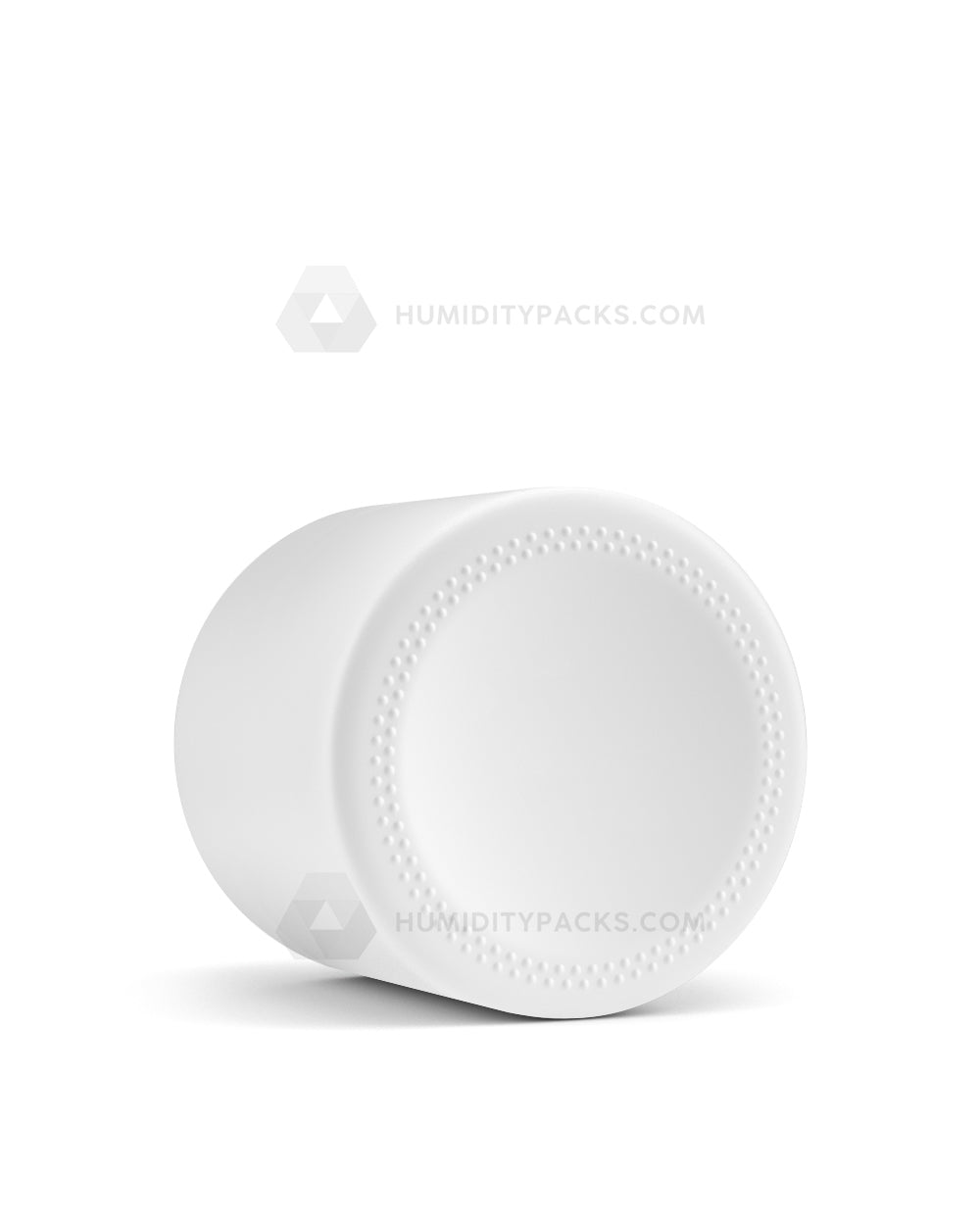 50mm Straight Sided Matte White 3oz Glass Jar 100/Box Humidity Packs - 4