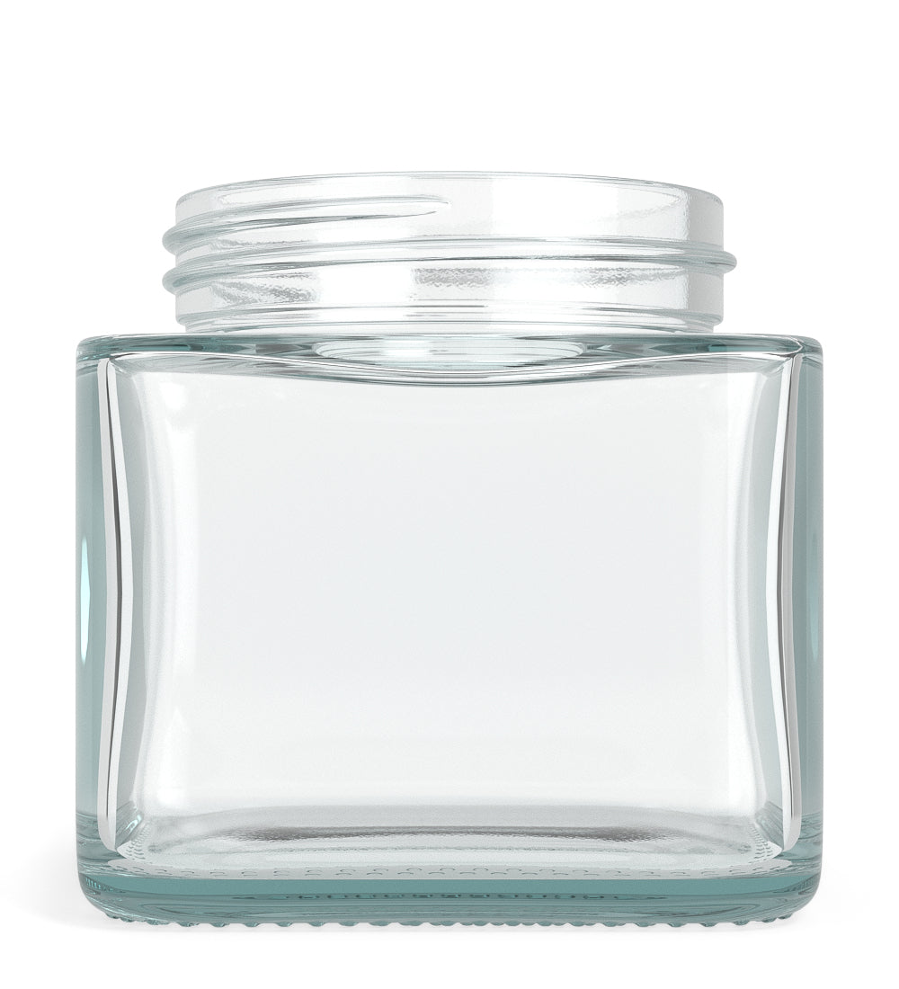 50mm Cube Clear 3oz Glass V2 Jars 80/Box