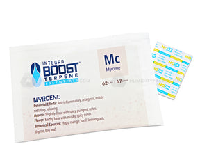 Integra Boost 67 Gram 2-Way Terpene Essentials Myrcene Humidity Packs (62%) 12-Box Humidity Packs - 4