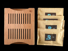 Boveda Wooden 2 Packet Holder Humidity Packs - 2