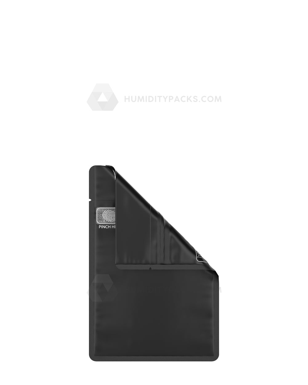 Matte-Black 3.4" x 4.4" Pinch N Slide 3.0 Mylar Child Resistant & Tamper Evident Bags (1 gram) 250/Box