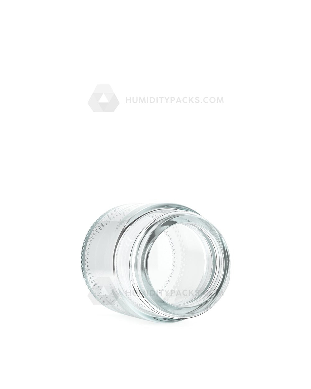 38mm Straight Sided Clear 1oz Glass Jar 256/Box Humidity Packs - 4