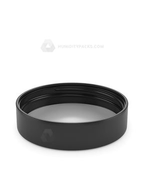 78mm Push and Turn Child Resistant Plastic Caps With Foam Liner - Semi Gloss Black - 48/Box