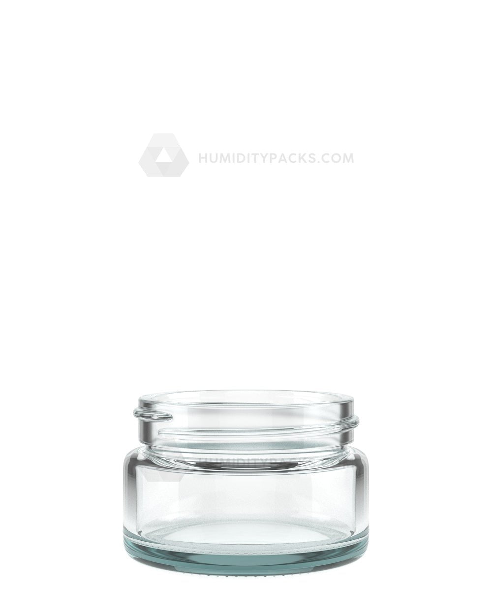 50mm Straight Sided Clear 1oz Glass Jar 200/Box Humidity Packs - 1