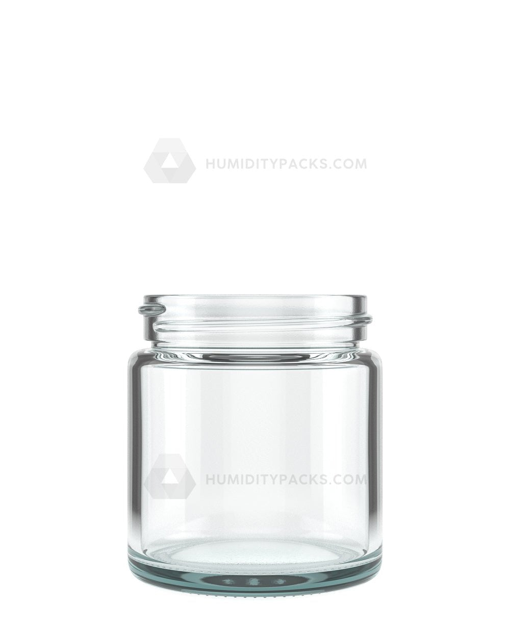 50mm Straight Sided Clear 3oz Glass Jar 150/Box Humidity Packs - 1