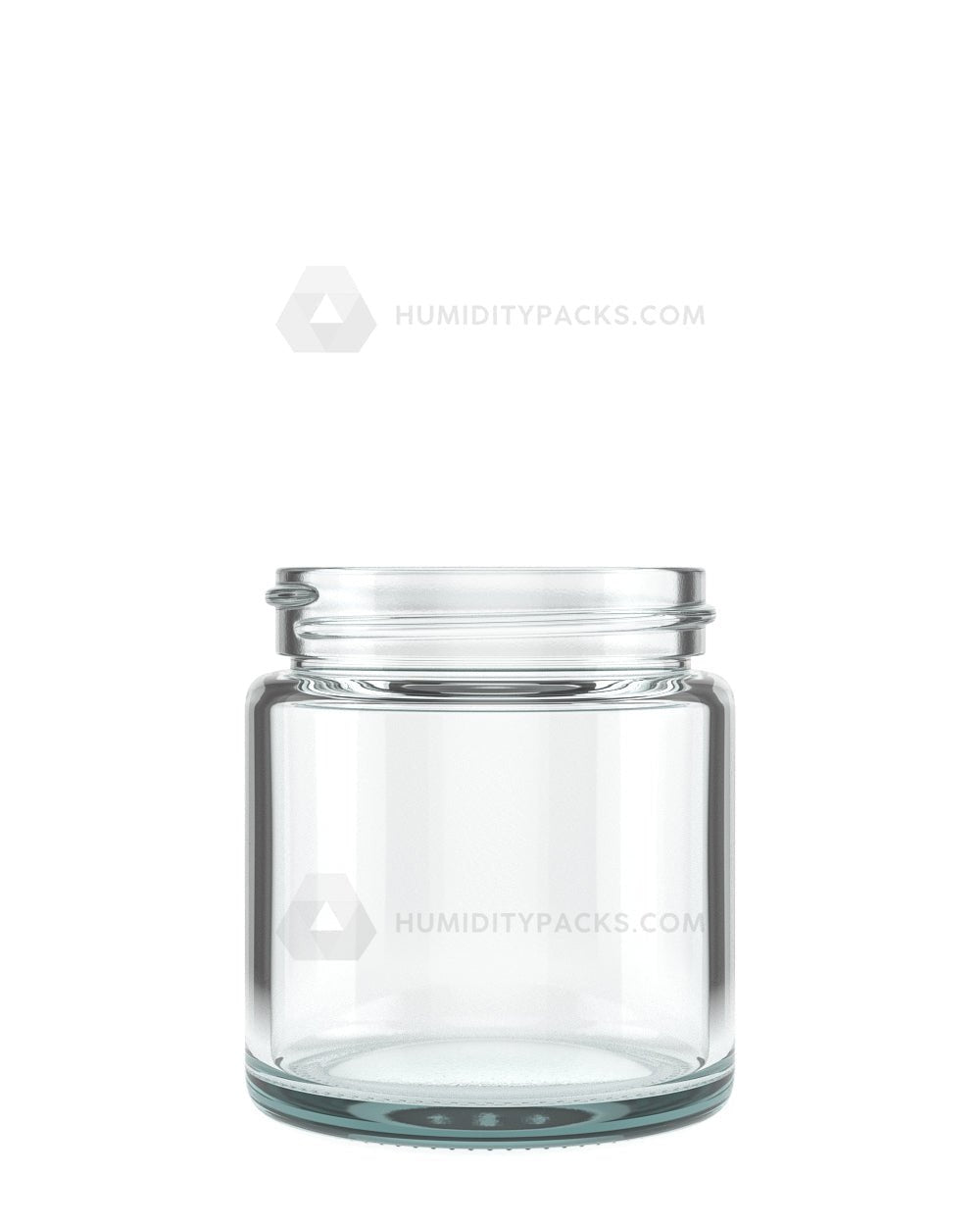 50mm Straight Sided Clear 3oz Glass Jar 100/Box Humidity Packs - 1