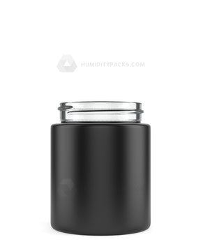 50mm Straight Sided Matte Black 4oz Glass Jar 100/Box