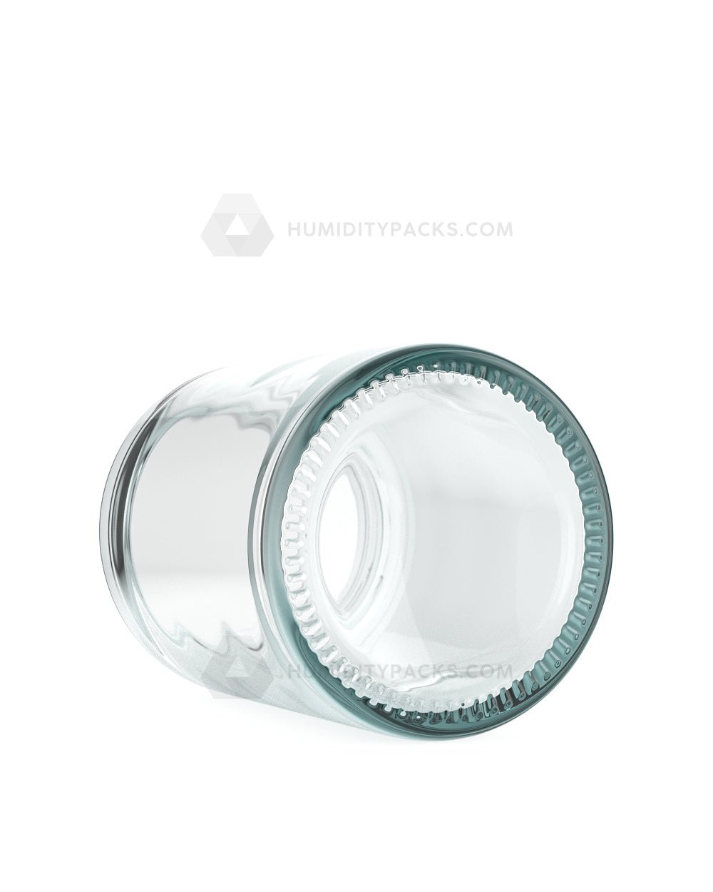 50mm Straight Sided Clear 5oz Glass Jar 100/Box Humidity Packs - 4