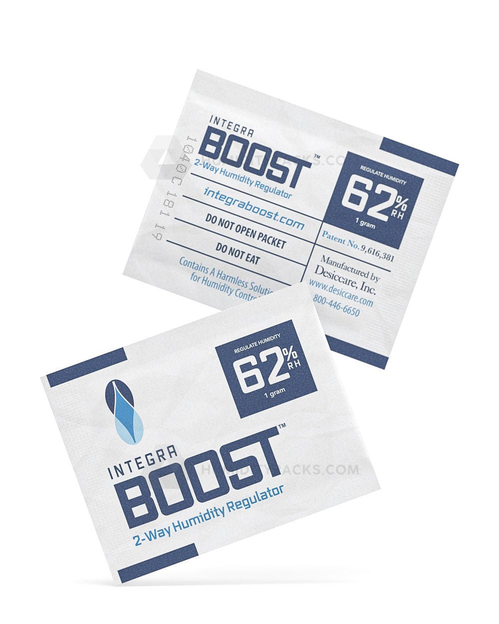 Integra Boost 1 Gram 62% 2-Way Humidity Packs 100/Box Humidity Packs - 1