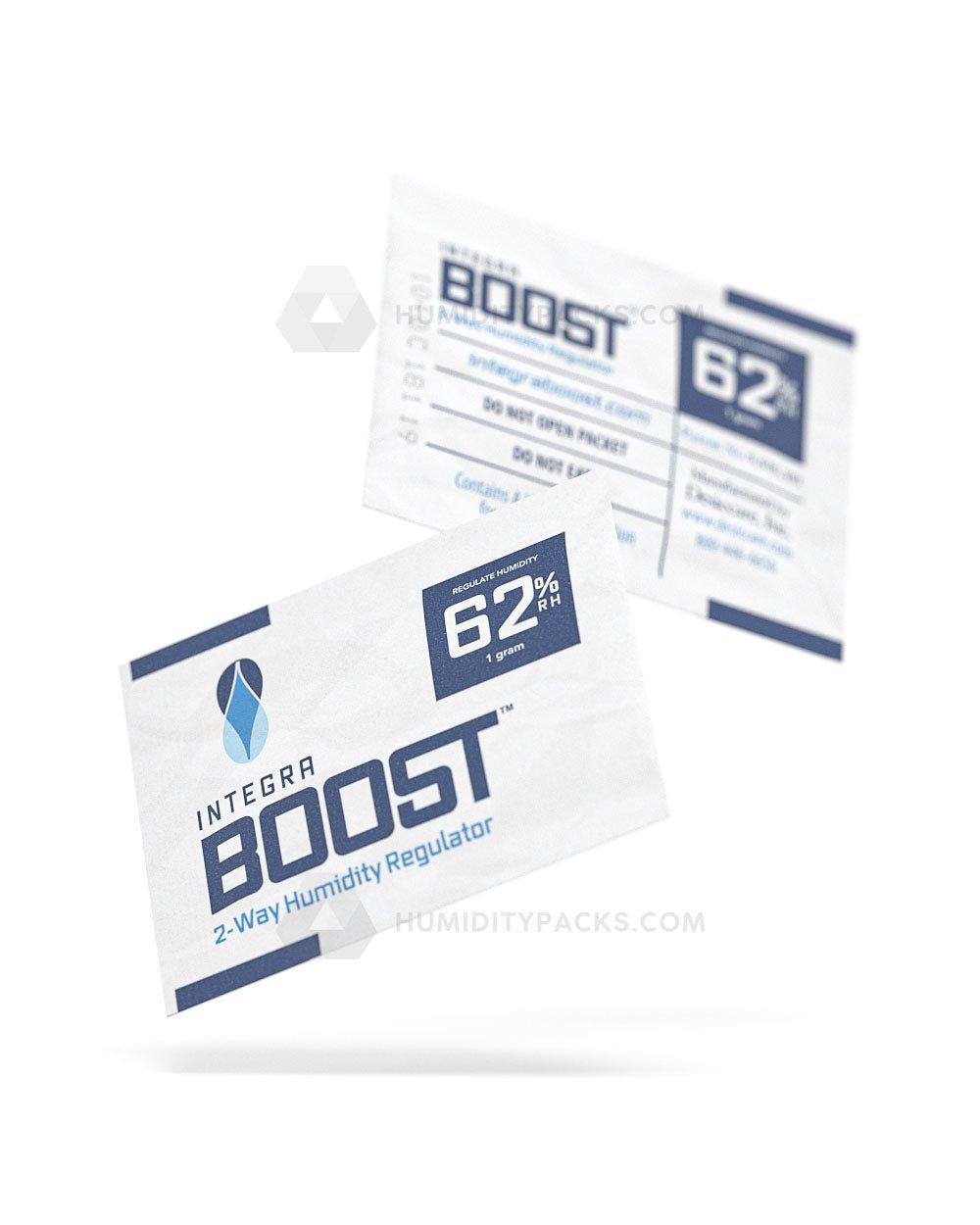 Integra Boost 1 Gram 62% 2-Way Humidity Packs 100/Box Humidity Packs - 6