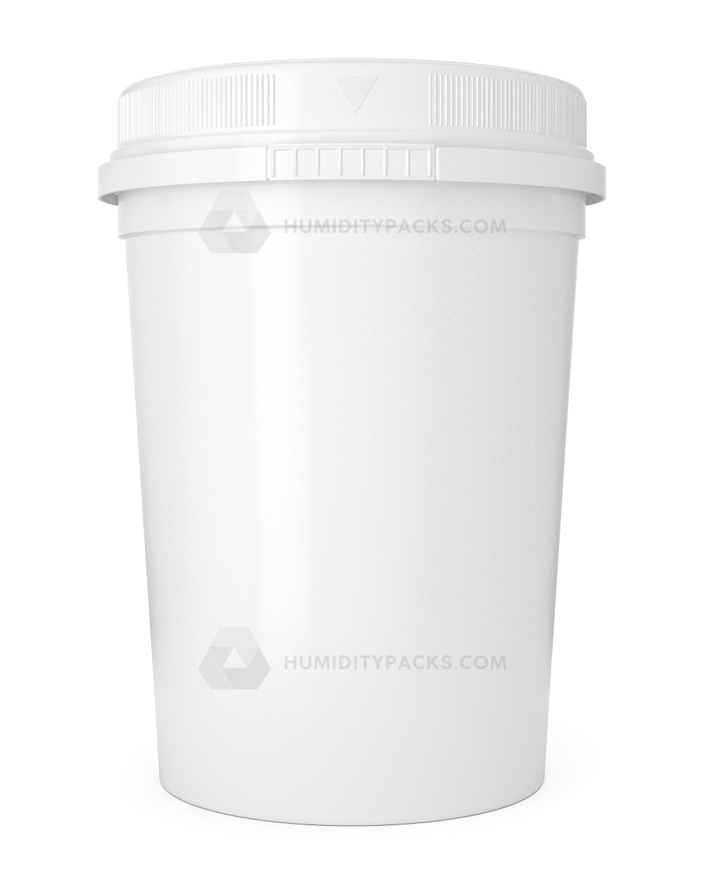 16oz Wide Mouth White Plastic Container w/ Child Proof Cap