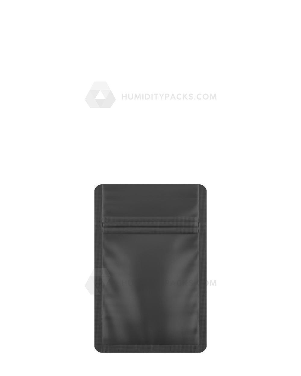 Matte-Black 3" x 4.5" Mylar Tamper Evident PCR Bags (1 gram) 1000/Box