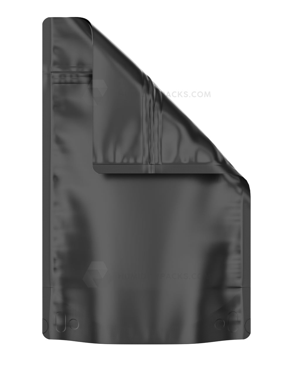 Matte-Black 6" x 3.9" Mylar Tamper Evident Bags (28 grams) 1000/Box