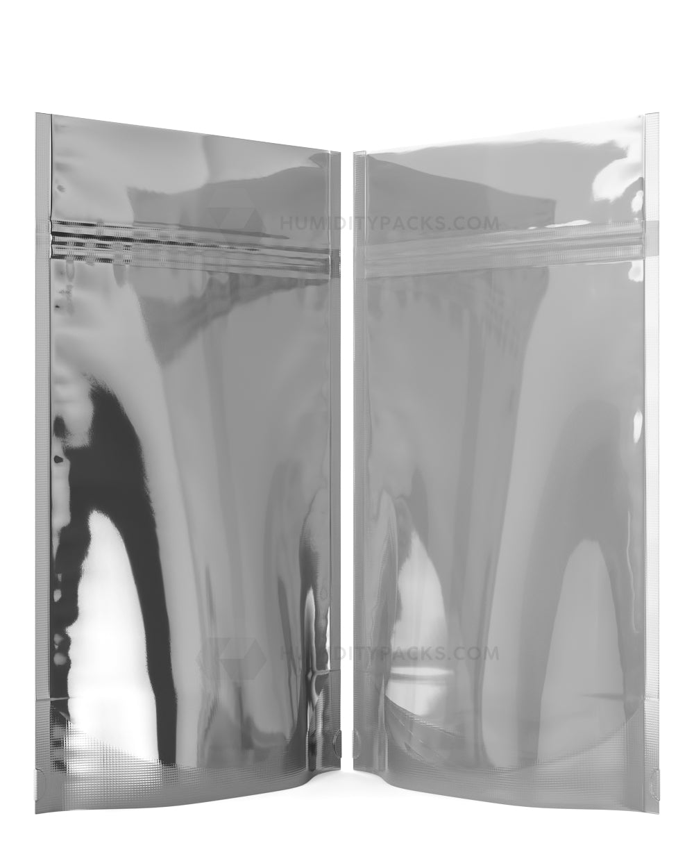 Glossy-Silver 5" x 8.1" Vista Mylar Tamper Evident Bags (14 gram) 1000/Box