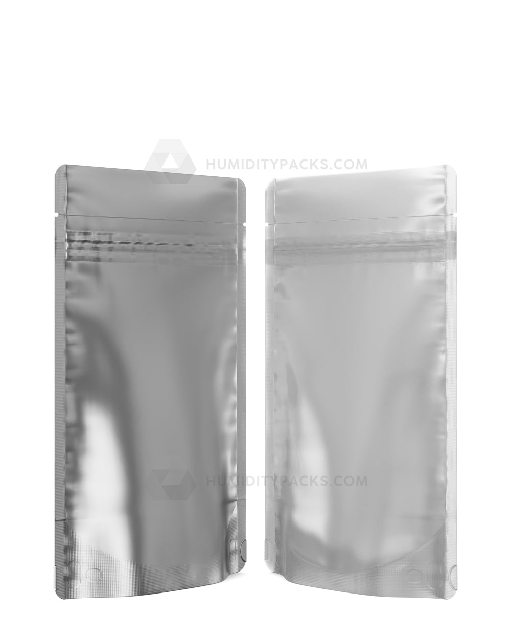 Matte-Silver 3" x 4.5" Vista Mylar Tamper Evident Vista PCR Bags (1 gram) 1000/Box