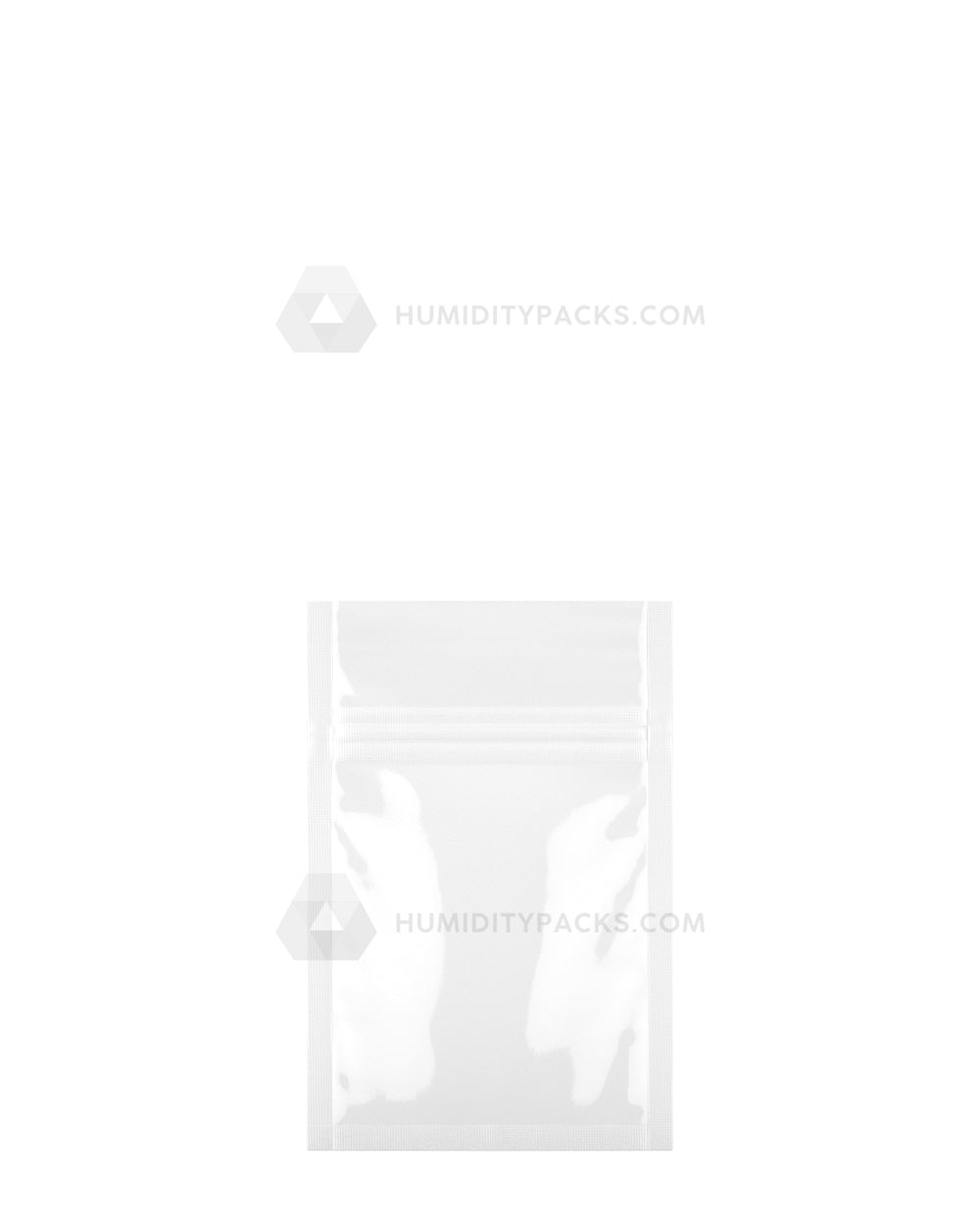 Glossy-White 3" x 4.5" Vista Mylar Tamper Evident Bags (1 gram) 1000/Box