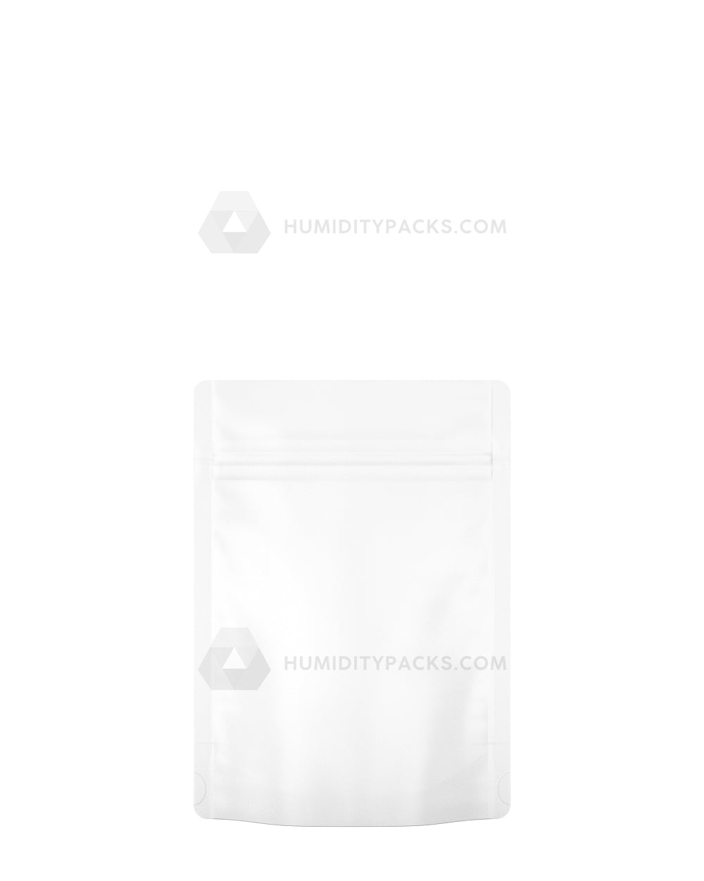 Matte-White 3.6" x 5" Mylar Tamper Evident PCR Bags (3.5 grams) 1000/Box