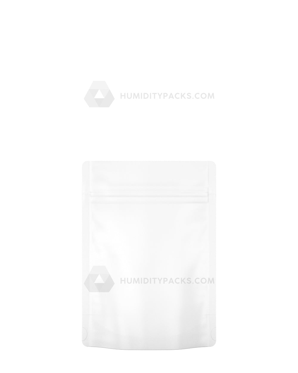 Matte-White 3.6" x 5" Mylar Tamper Evident PCR Bags (3.5 grams) 1000/Box