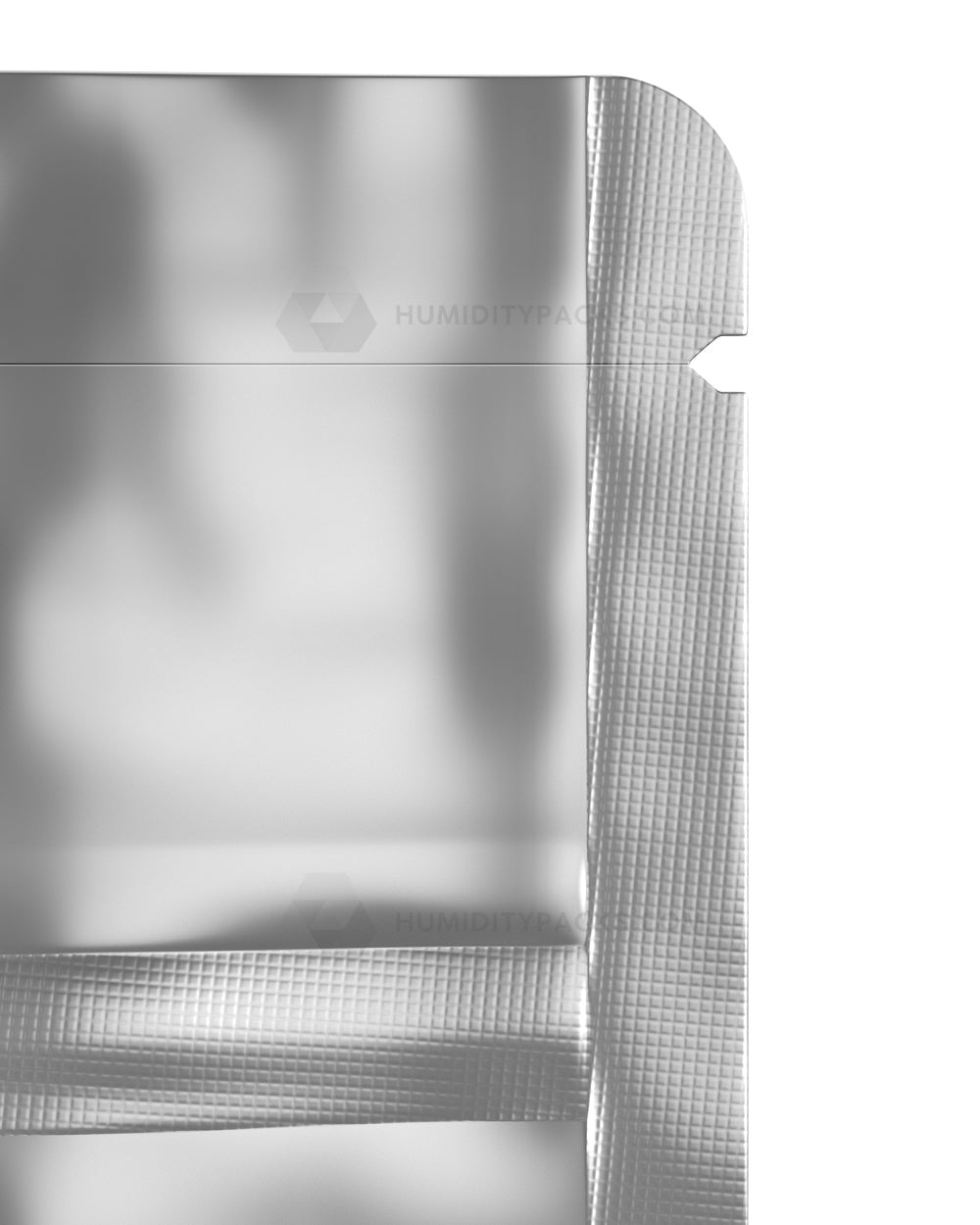 Matte-Silver 3" x 4.5" Vista Mylar Tamper Evident Vista PCR Bags (1 gram) 1000/Box