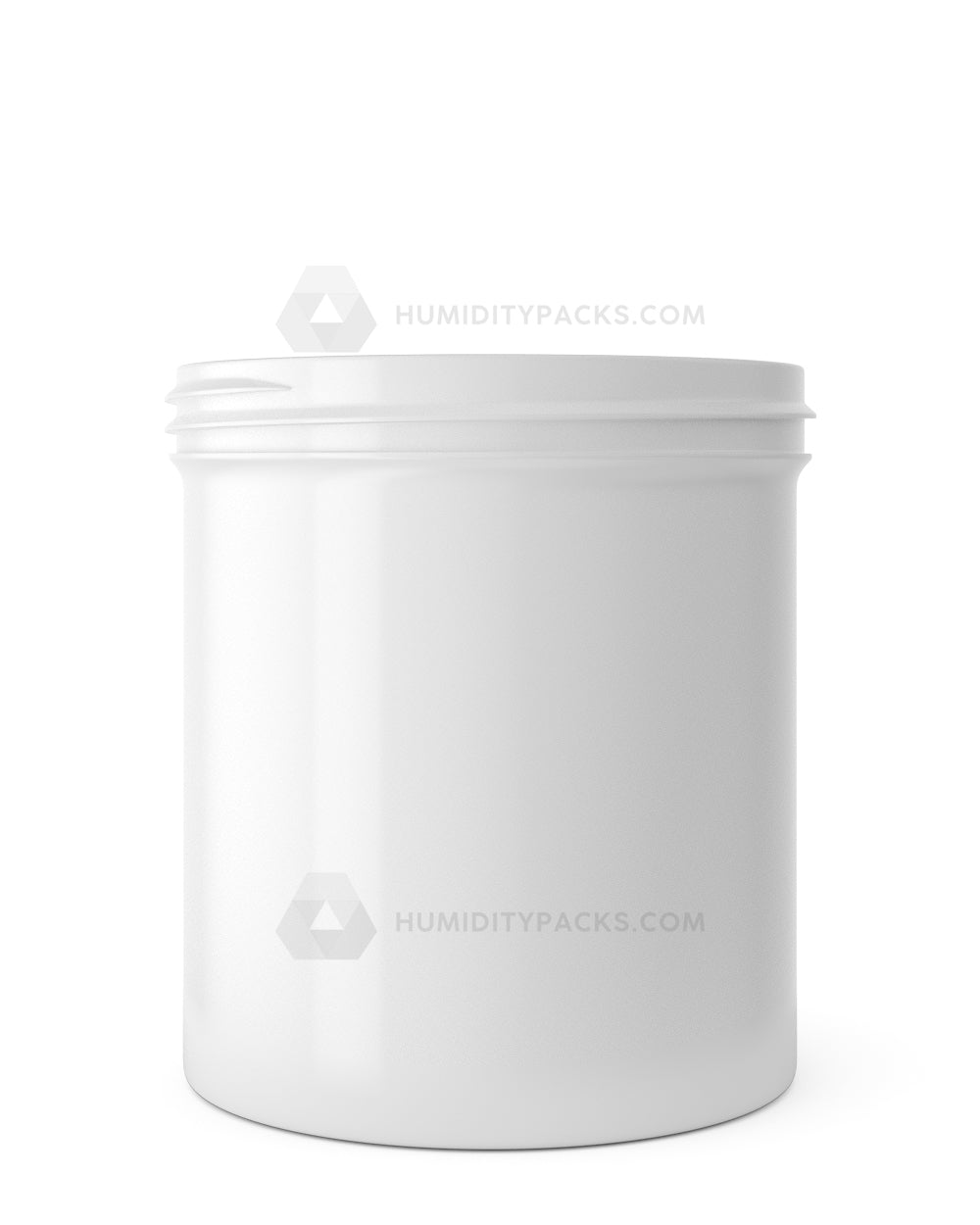 89mm Wide Mouth Straight Sided White 16oz Plastic Jar 205/Box