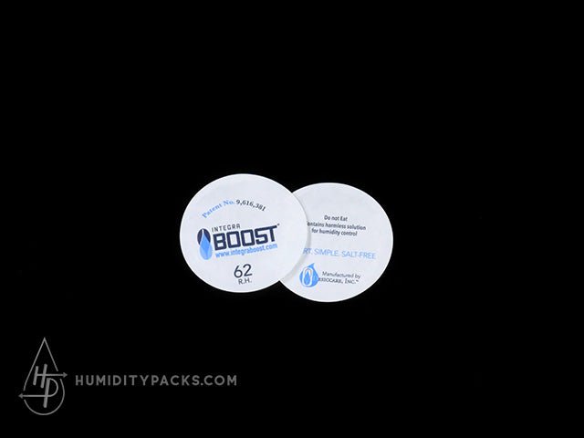 Boost Round 45mm Humidity Packs 62% (1 Gram) - 3500-Box Humidity Packs - 1