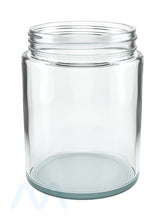 Straight Sided Clear Glass Jars | 78mm - 18oz - 48 Count - 1