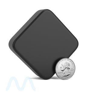 Child Resistant | Square Push Down & Turn Plastic Universal Caps w/ Foam Liner | 50mm - Matte Black - 80 Count - 6