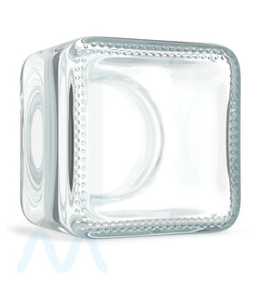 Cube Clear Glass V2 Jars | 50mm - 3oz - 80 Count - 6