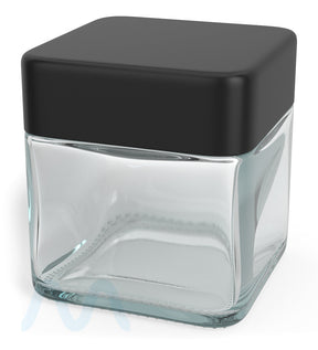 Cube Clear Glass V2 Jars | 50mm - 3oz - 80 Count - 11