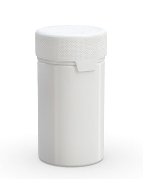 5oz Chubby Gorilla White Child Resistant Opaque Plastic Aviator Container w/ White Cap 300/Box