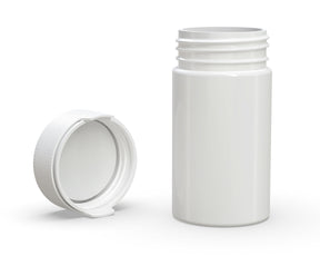 5oz Chubby Gorilla White Child Resistant Opaque Plastic Aviator Container w/ White Cap 300/Box