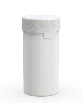 6oz Chubby Gorilla White Child Resistant Opaque Plastic Aviator Container w/ White Cap 300/Box