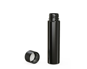 95mm Chubby Gorilla Child Resistant Spiral Black Plastic Pre-Roll Tubes w/ Black Cap 300/Box