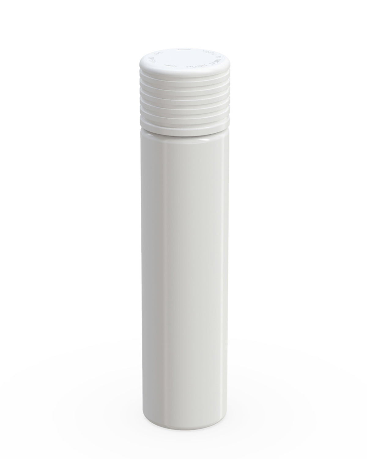 95mm Chubby Gorilla Child Resistant Spiral White Plastic Pre-Roll Tubes w/ White Cap 300/Box