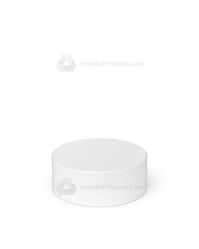 38mm Smooth Push and Turn Child Resistant Plastic Caps With Foil & Heat Liner - White - 320/Box Humidity Packs - 3