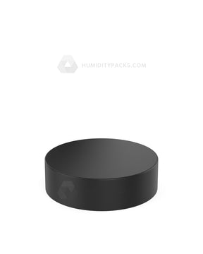 53mm Push and Turn Child Resistant Plastic Caps With Foam & Heat Liner - Matte Black - 120/Box