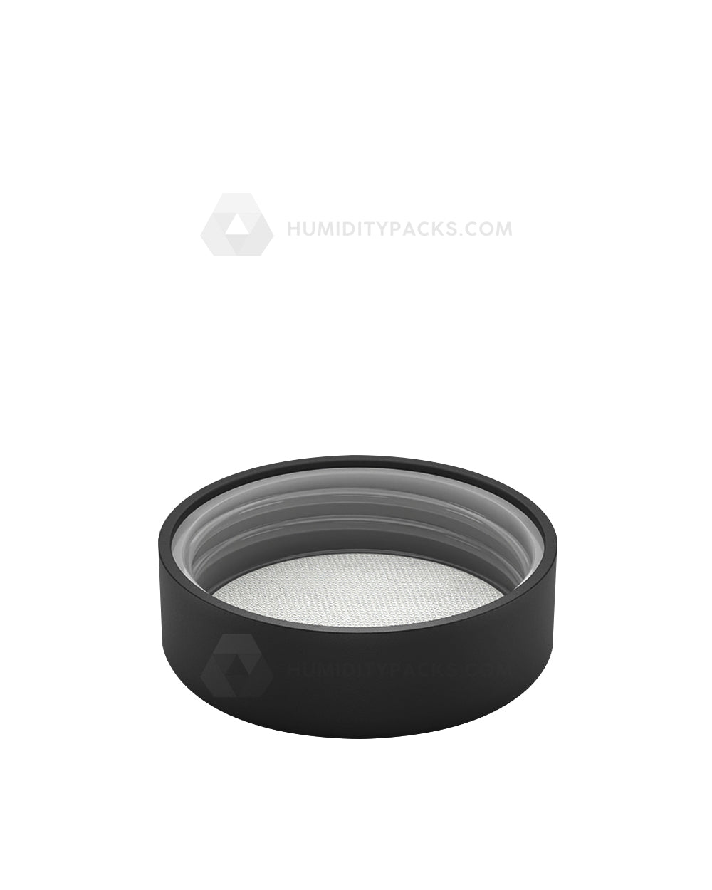 53mm Push and Turn Child Resistant Plastic Caps With Foam & Heat Liner - Matte Black - 120/Box