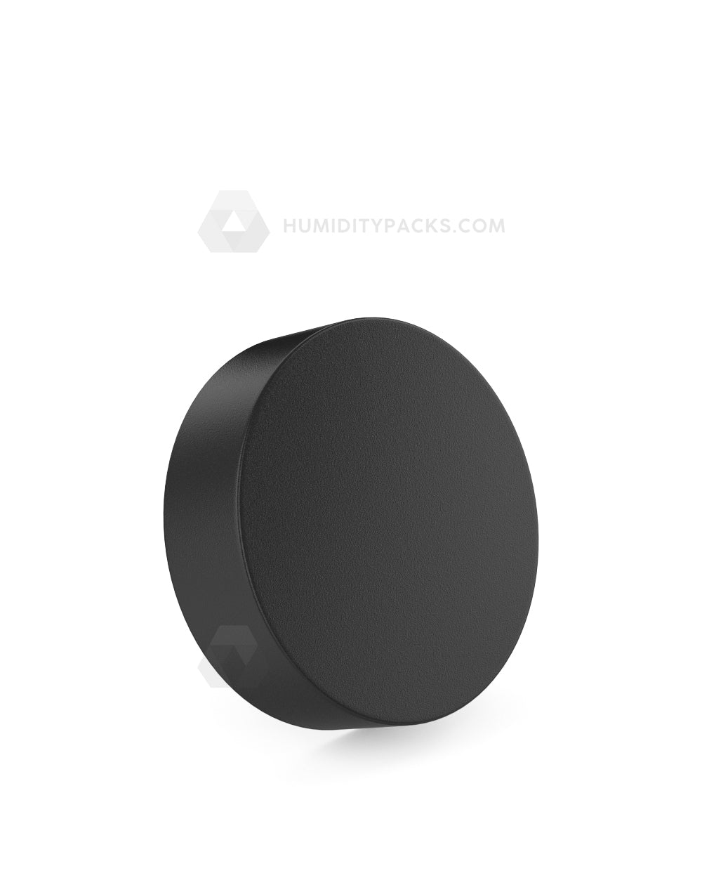 53mm Push and Turn Child Resistant Plastic Caps With Foam & Heat Liner - Matte Black - 120/Box