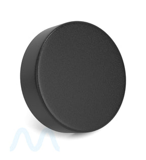 Child Resistant | Smooth Push Down & Turn Plastic PCR Caps w/ Foam Liner | 50mm - Matte Black - 100 Count - 2