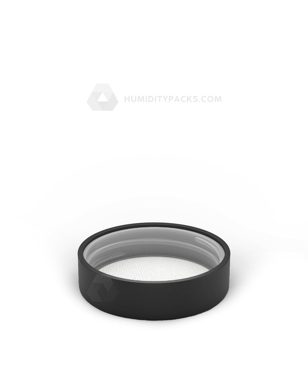 50mm Smooth Push and Turn Child Resistant Plastic Caps With Foam & Heat Liner - Black - 100/Box