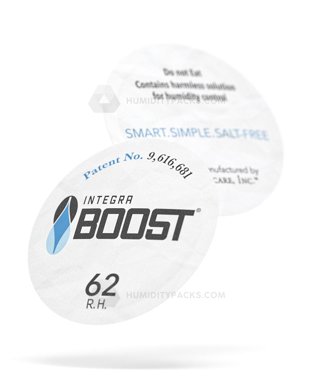 53mm Integra Boost 62% Humidity Packs 100/Box