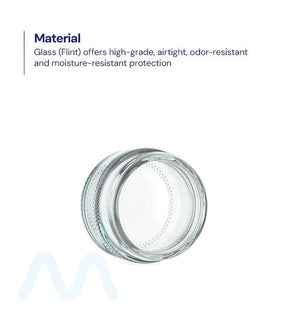 Straight Sided Clear Glass Jars | 50mm - 1oz - 200 Count - 2