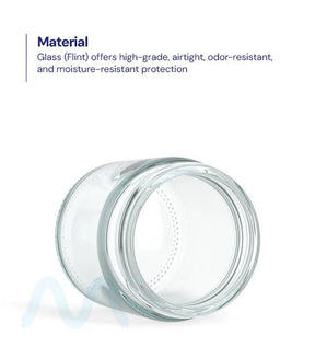 Straight Sided Clear Glass Jars | 50mm - 3oz - 100 Count - 2