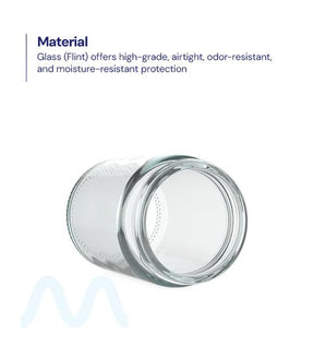 Straight Sided Clear Glass Jars | 50mm - 5oz - 100 Count - 2