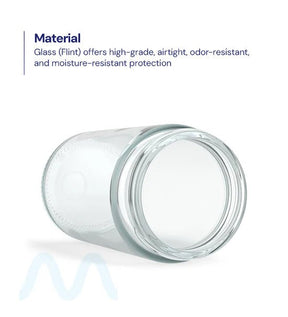 Straight Sided Clear Glass Jars | 50mm - 6oz - 80 Count - 2