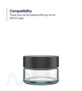 Straight Sided Clear Glass Jars | 50mm - 1oz - 200 Count - 3