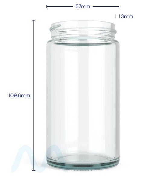 Straight Sided Clear Glass Jars | 50mm - 6oz - 80 Count - 4